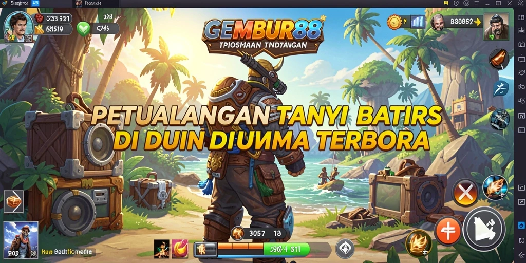 Screenshot utama GEMBUR88 menampilkan keindahan dunia terbuka yang luas.
