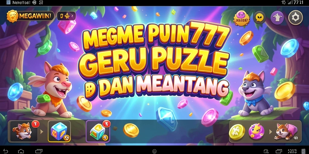 Tampilan menarik dari gameplay Puzzle di MEGAWIN777.